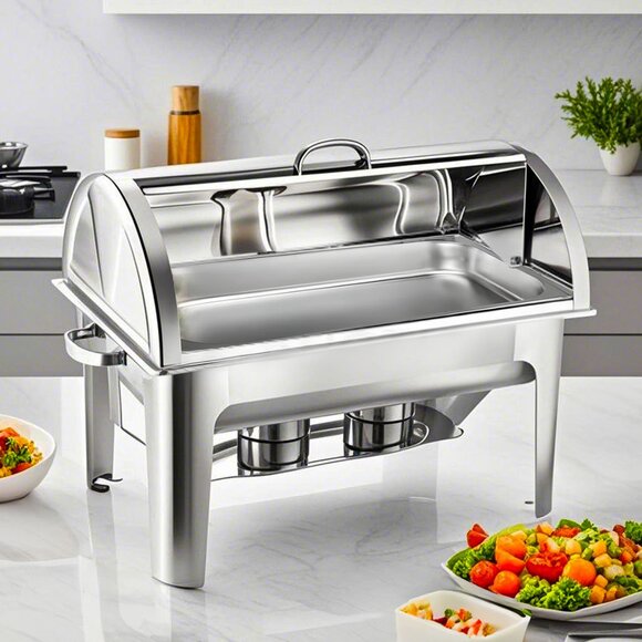 SOGA 9L Chafing Dish Full Size Roll Top - Picture 1 of 8